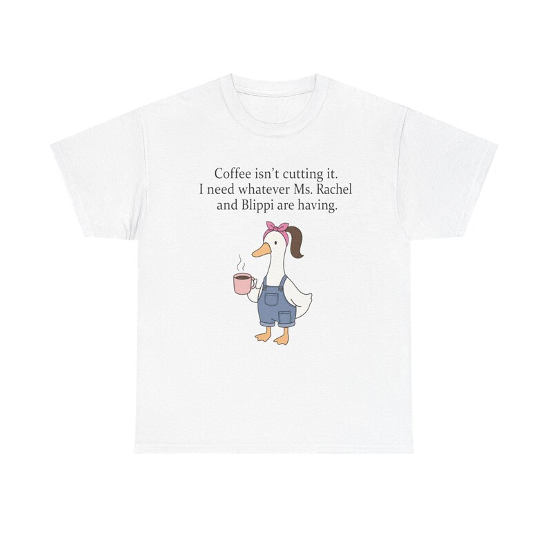 Ms Rachel and Blippi Mashup T-Shirt | Funny Kids TV Character Tee image 2
