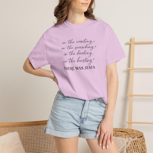 イエス様がいらっしゃったTシャツ｜キリスト教信仰の聖句Tシャツ