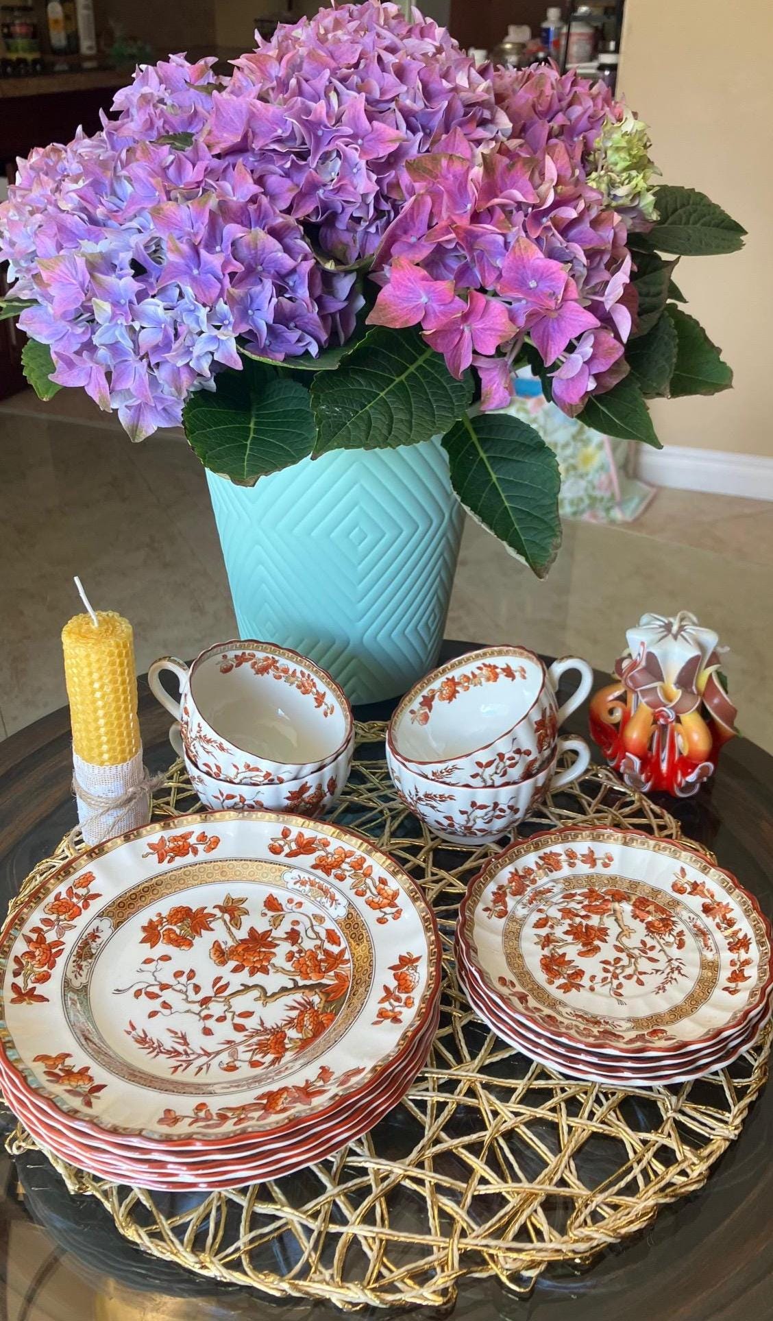 【1909年製】スポード　コープランド　インディアンツリー　スクエアプレート Spode Copeland Indian Tree - Etsy