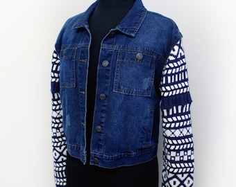 Crochet Jean Jacket - Etsy