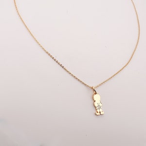 Silver or gold plated Mini Handala Necklace