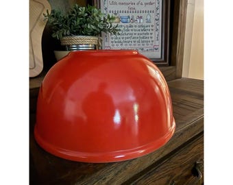 Vintage Fire-King Ovenware 2 liter mengkom rood