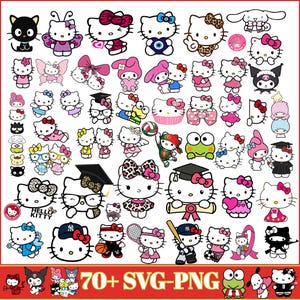 Kawaii Cat Clipart | Animal Friends PNG SVG Bundle (Digital Download