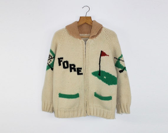 Golf Cowichan // Cowichan Sweater // Hand Knit Zip