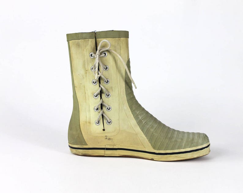 lace up rain boots mens