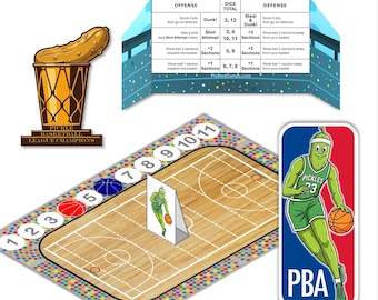 Jeu de basket-ball imprimable | 2 minutes pour apprendre | Téléchargement PDF