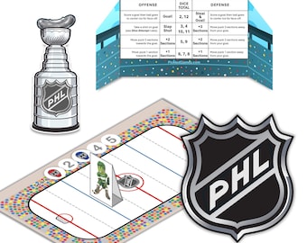 Jeu de hockey imprimable | 2 minutes pour apprendre | Téléchargement PDF