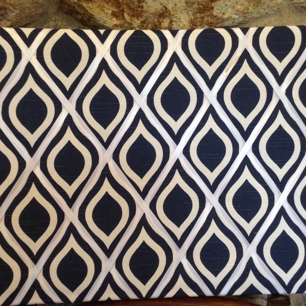 Navy Wave 16x20 French Memo Board