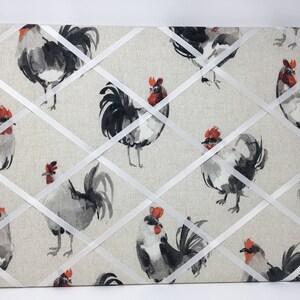 16x20 Rooster French memo board, pin board, message board, bulletin board