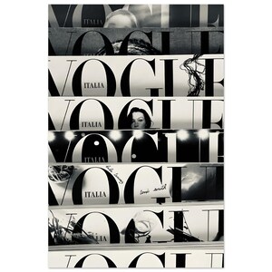 Aesthetic Vogue Luxury Poster | Iconic Fashion Magazine Wall Decor | Bold Print Minimalistic | Modern Editorial Room Decor | Wall Mount Art image 5