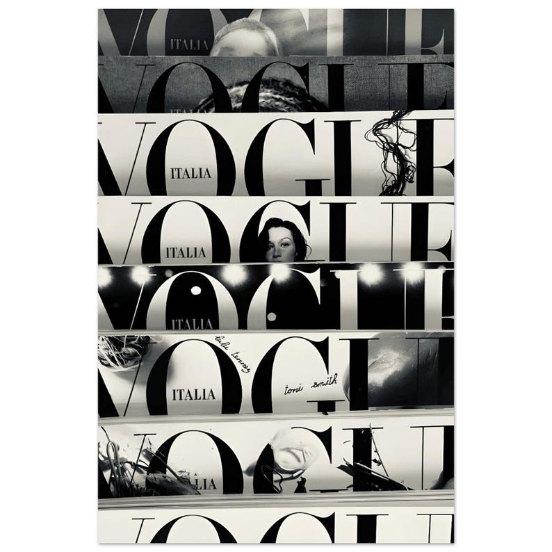 Aesthetic Vogue Luxury Poster | Iconic Fashion Magazine Wall Decor | Bold Print Minimalistic | Modern Editorial Room Decor | Wall Mount Art image 5
