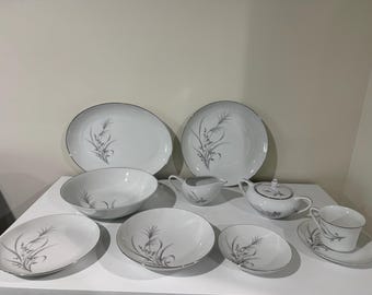 Porcelana Fina CastleCourt Wheat Spray - Escolha a Sua Peça de Reposição - Louça Vintage de Meados do Século XX, Fabricada no Japão