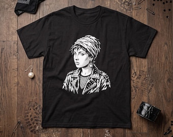 Girl with a Pearl Earring Graphic Tee, Punk Vermeer Art T-Shirt