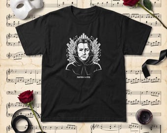 Phantom of the Opera Graphic Tee, Gothic Organ Musical Theatre T-Shirt