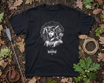 Robin Hood Graphic Tee, Sherwood Outlaw Archer Medieval T-Shirt