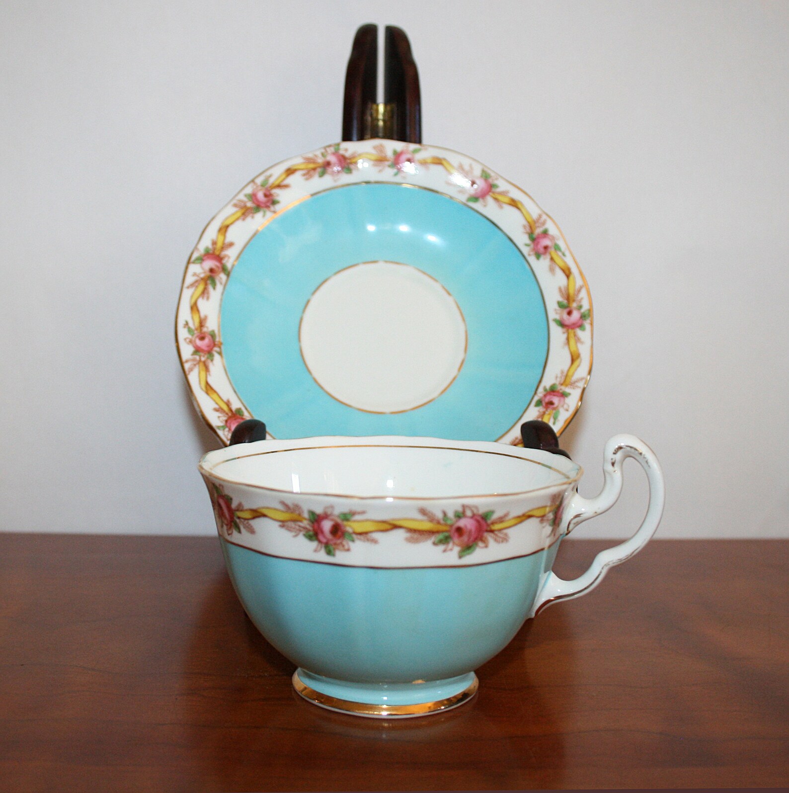 Cottagecore Tea Cup & Saucer Adderley Lawley Bone China Made Etsy