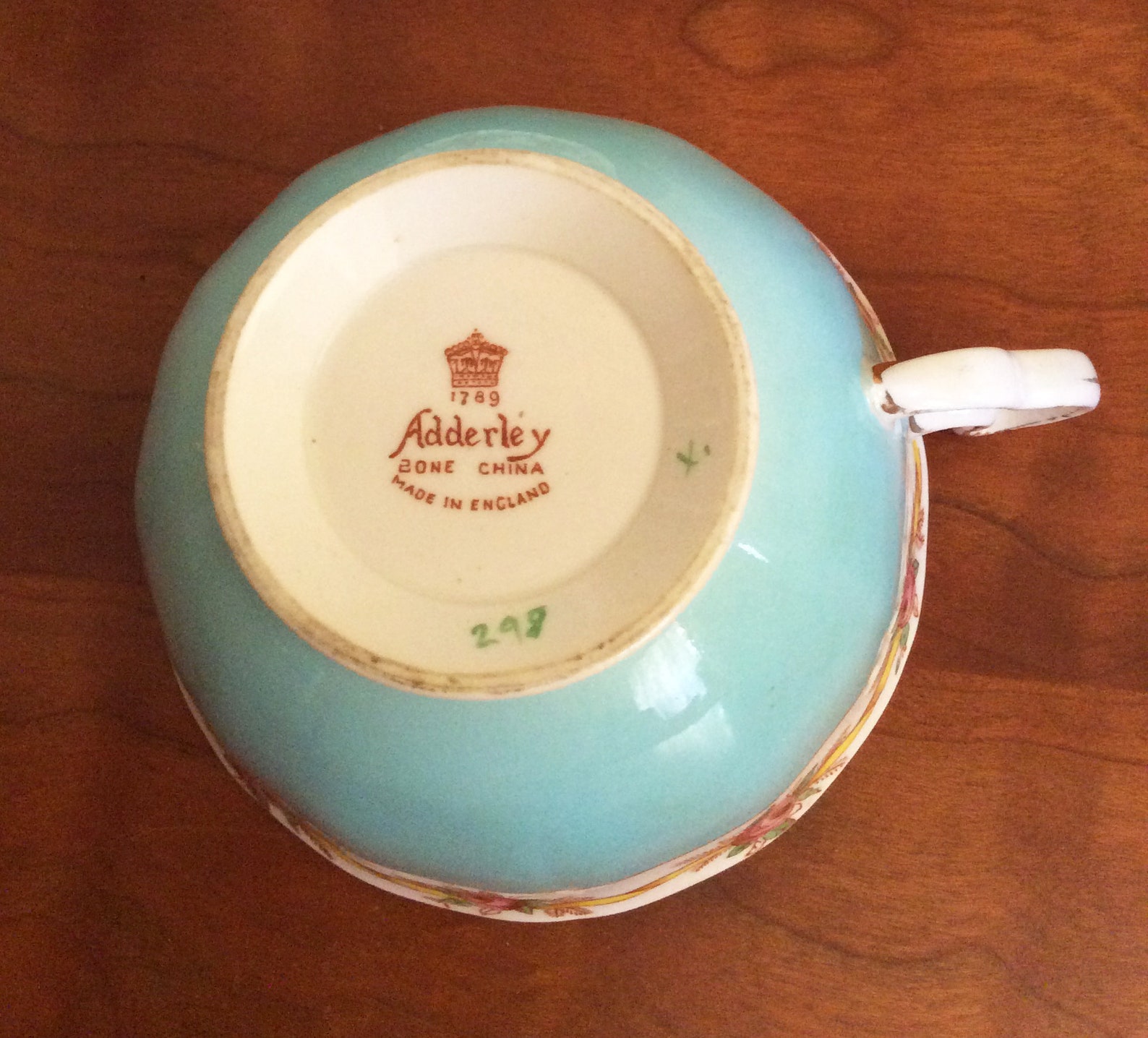 Cottagecore Tea Cup & Saucer Adderley Lawley Bone China Made Etsy