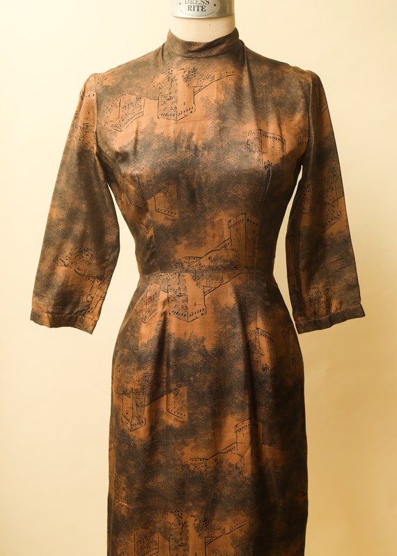 Brown Wiggle Dress | Jonathan Logan Designer Midi… - image 3