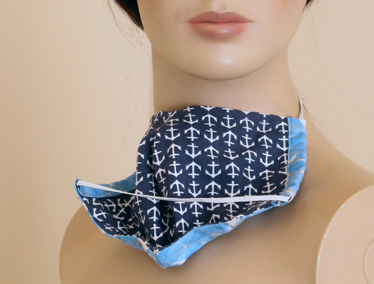 Sailboat Face Mask Sailing Nautical Print Washable Fitted Etsy