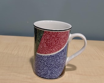 Sango vintage multi-colored coffee mug