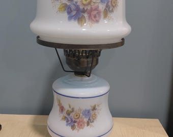 Lámpara de huracán azul decorativa vintage