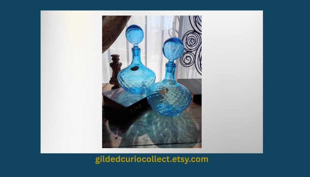 Rare Blenko Glass Decanter - Etsy