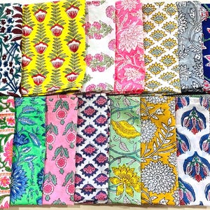 Hand Block Printed Cotton Cloth Napkins – Floral Dinner Napkins, Reusable Eco Friendly Table Napkins, Boho Kitchen Decor image 5
