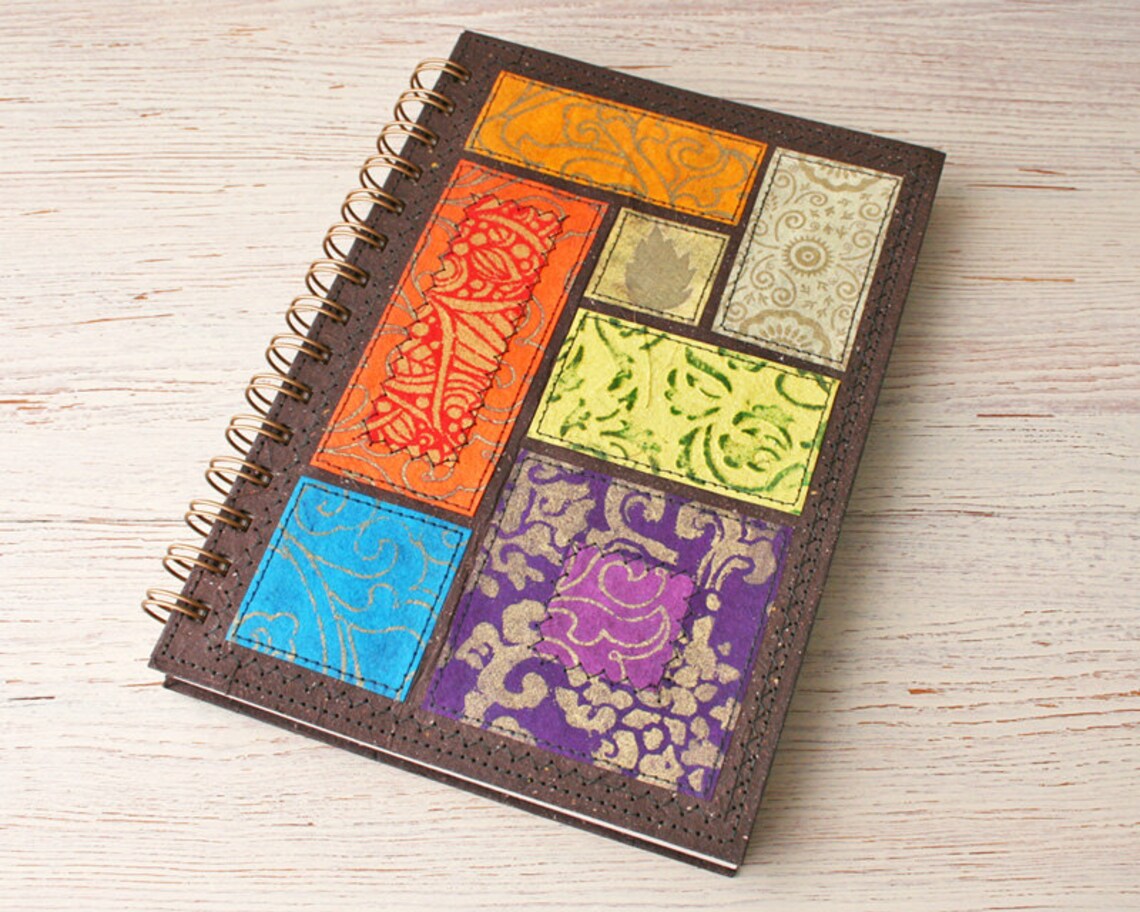 Blank Recycled Notebook / unlined notebook / A5 spiral Etsy