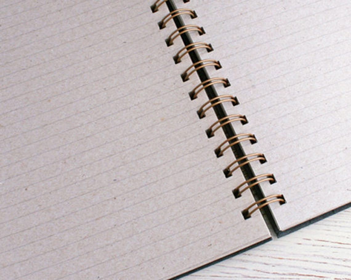 Lined Green Notebook / green journal / spiral bound notebook | Etsy