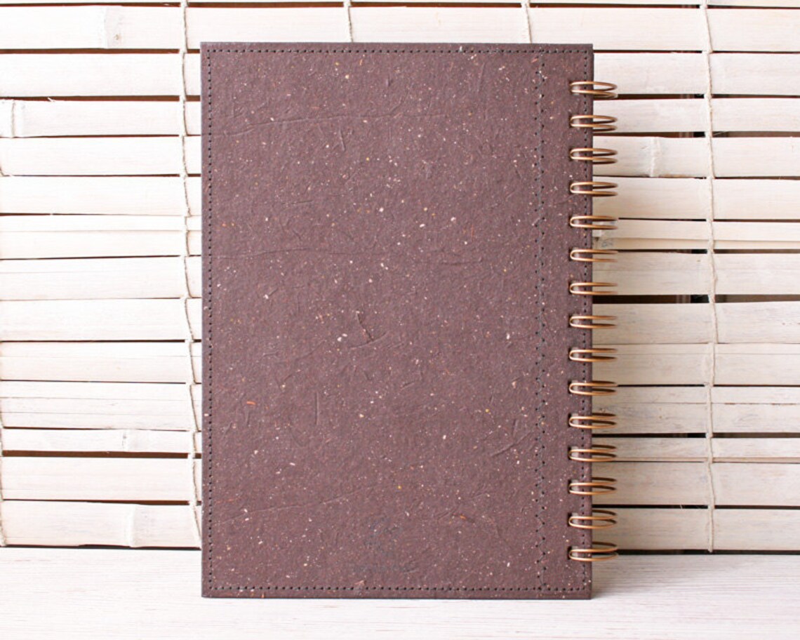 Blank Recycled Notebook / unlined notebook / A5 spiral Etsy