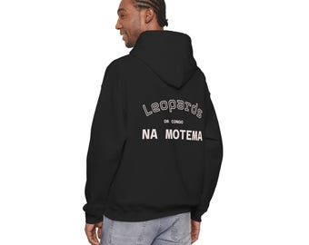 Bluza z kapturem z motywem piłkarskim DR Kongo | Bluza z flagą piłkarską Kongo