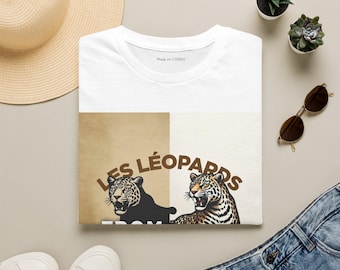 Koszulka z nadrukiem tygrysa w stylu vintage Les Léopards | Projekt na pamiątkę z lat 1974–2026