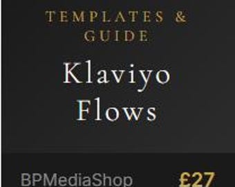 Klaviyo Email Flow Templates – Welcome, Abandoned Cart, Post-Purchase (Instant Download)