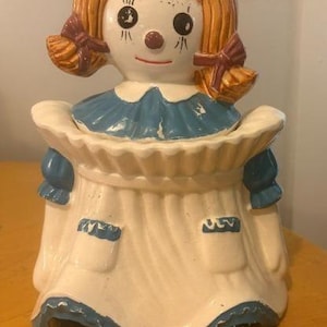 Raggedy Ann Ceramic Cookie Jars - Etsy