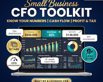 Small Business CFO Toolkit | CPA-Built Excel Kit (Digital Download)