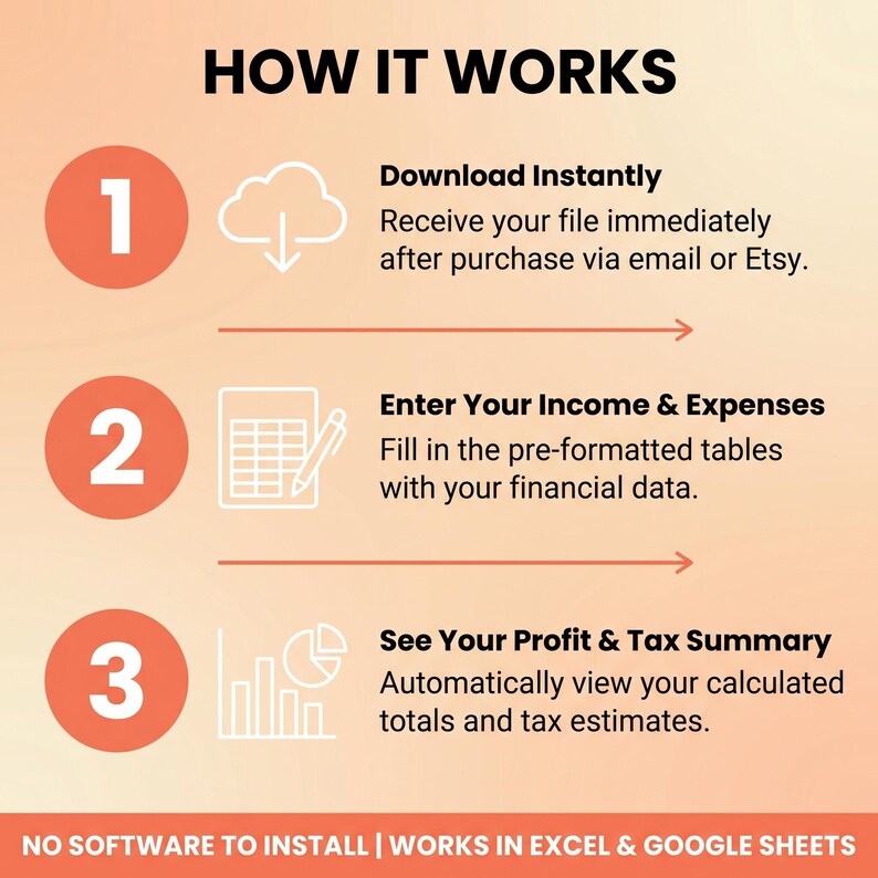 CPA-Built Excel Tax Bundle | Schedule C, Quarterly Tax, 1099 Tracker, Mileage Log image 4