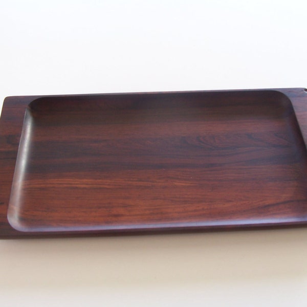 SALE REDUCED Walnut Exotic Hand Carved Modern Africa Asia Mystery Tray