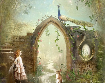 Fairy Art Prints and Canvases  - Be Brave be Curious by Charlotte Bird