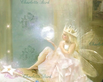 The fairy Queen  Prints Mounted and Unmounted and as a canvases-  And all Signed by Charlotte