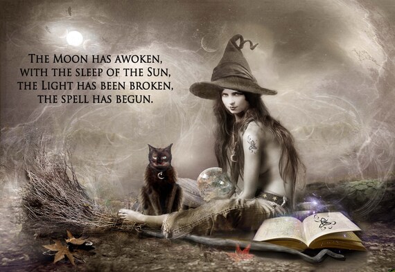Lenchanteur Avec Citation Sorciere Wicca Wiccan Etsy France