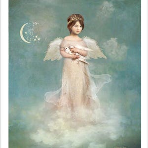 Angel Art Print - Angel of True Love  all  signed  by Charlotte Bird