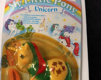 Vintage 1985 My Little Pony Unicorn Gusty in sealed original package