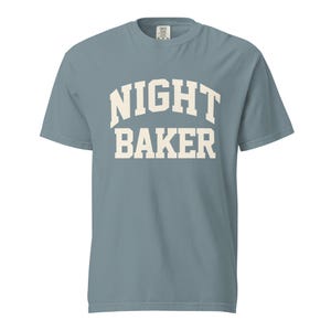 Night Baker T-Shirt Sourdough Baker Gifts Unisex Garment-Dyed Heavyweight T-Shirt, Tshirt Gift, Baker Gifts, Bread, Starter