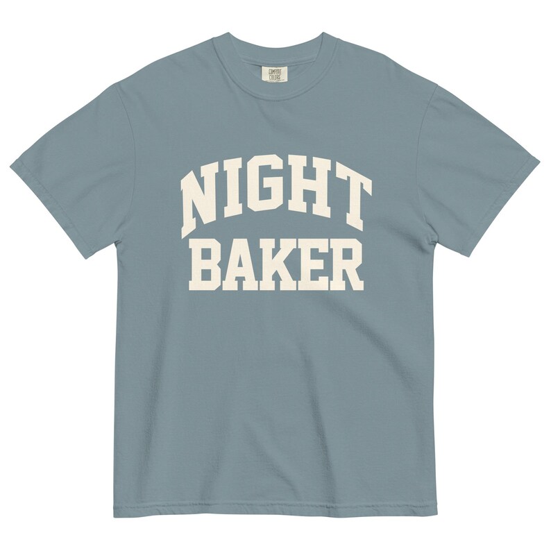 Night Baker T-Shirt Sourdough Baker Gifts Unisex Garment-Dyed Heavyweight T-Shirt, Tshirt Gift, Baker Gifts, Bread, Starter