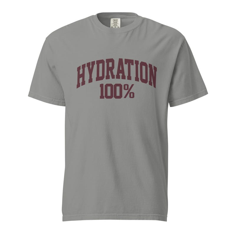 Hydration 100% T-Shirt Sourdough Baker Gifts Unisex Garment-Dyed Heavyweight T-Shirt, Tshirt Gift, Baker Gifts, Bread, Starter