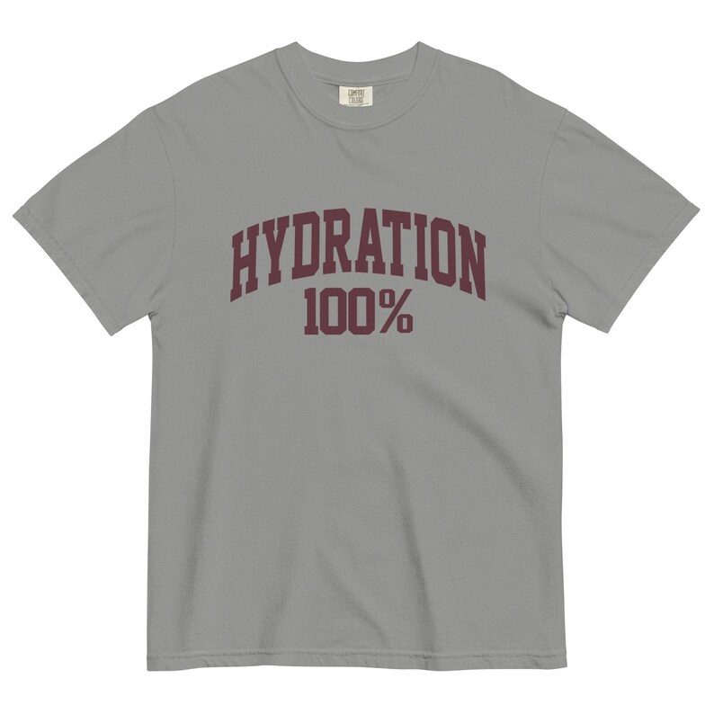 Hydration 100% T-Shirt Sourdough Baker Gifts Unisex Garment-Dyed Heavyweight T-Shirt, Tshirt Gift, Baker Gifts, Bread, Starter
