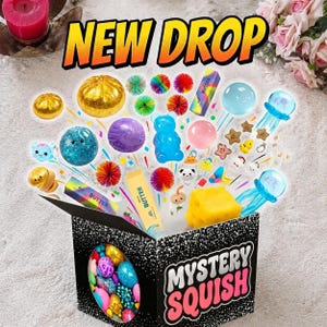 Mystery Squeeze Toy Box with Random Jelly Bear Ball or Food Shape