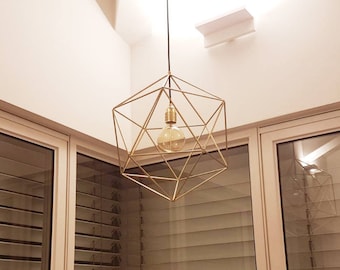 Modern Brass Geometric Chandelier Lighting