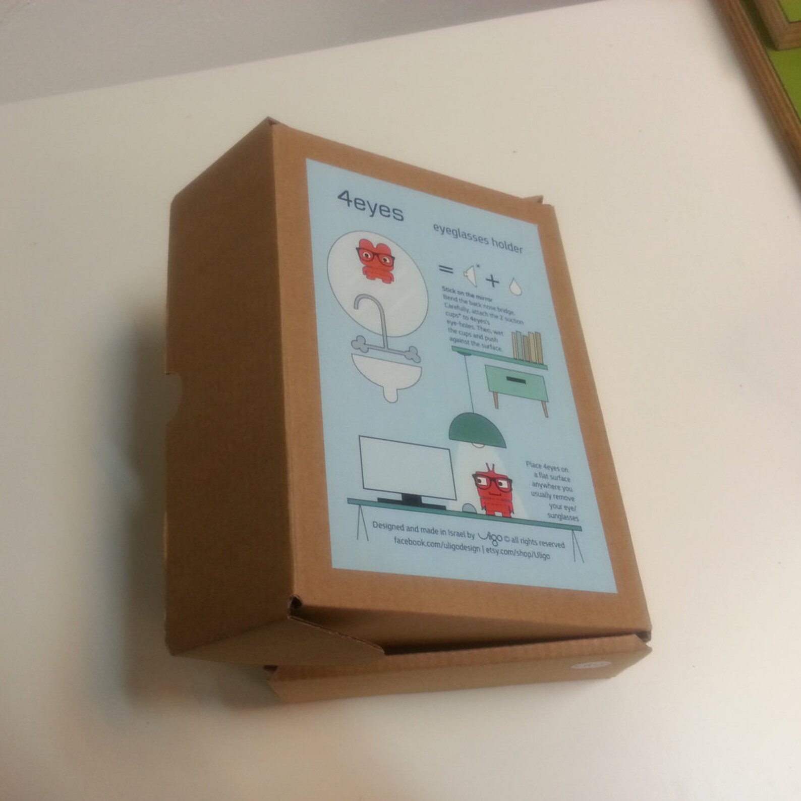 Animal Eyeglasses Holder Bedside Table Organizer Gray Etsy