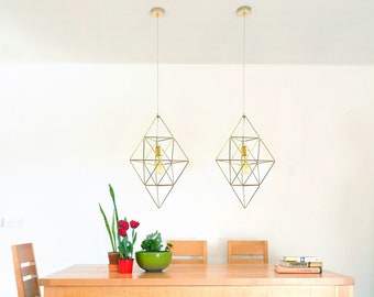 Modern Geometric Pyramid Chandelier Lighting